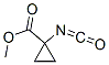 Cyclopropanecarboxylic acid, 1-isocyanato-, methyl ester (9CI) Struktur