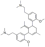 1-Methyl-4-isopropylidene-3,5-bis[2-methoxy-5-[2-(dimethylamino)ethyl]phenyl]-1-cyclohexene Struktur