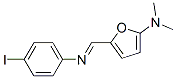 2-Furanamine,  5-[[(4-iodophenyl)imino]methyl]-N,N-dimethyl- Struktur