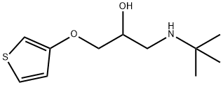 2-Propanol, 1-(tert-butylamino)-3-(3-thienyloxy)- Struktur