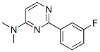 4-Dimethylamino-2-(3-fluorophenyl)pyrimidine Struktur