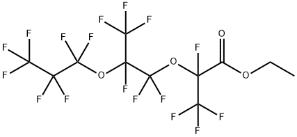 2-[3-(Trifluoromethyl)decafluoro-1,4-dioxaheptan-1-yl]-2,3,3,3-tetrafluoropropionic acid ethyl ester Struktur