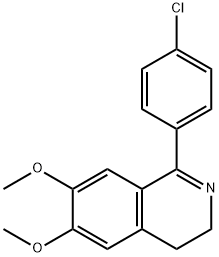 1-(4-CHLOROPHENYL)-6,7-DIMETHOXY-3,4-DIHYDROISOQUINOLINE Struktur