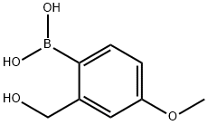 2-Hydroxymethyl-4-methoxyphenylboronic acid Struktur