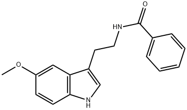 N-[2-(5-methoxy-1H-indol-3-yl)ethyl]benzamide Struktur