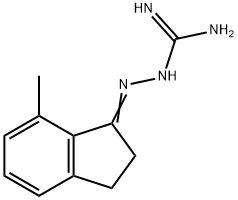 Hydrazinecarboximidamide, 2-(2,3-dihydro-7-methyl-1H-inden-1-ylidene)- (9CI) Struktur