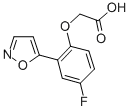 2-(4-FLUORO-2-(ISOXAZOL-5-YL)PHENOXY)ACETIC ACID Struktur