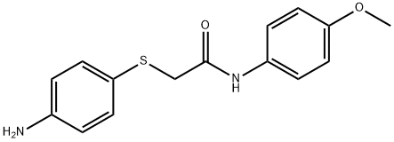 2-[(4-AMINOPHENYL)SULFANYL]-N-(4-METHOXYPHENYL)ACETAMIDE Struktur