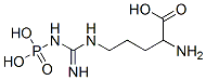 2-Amino-5-[[imino(phosphonoamino)methyl]amino]pentanoic acid Struktur