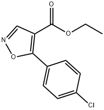 5-(4-CHLORO-PHENYL)-ISOXAZOLE-4-CARBOXYLIC ACID ETHYL ESTER Struktur