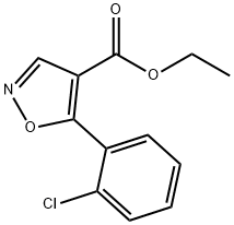 ETHYL-5-(2-CHLOROPHENYL)-ISOXAZOLE-4-CARBOXYLATE Struktur