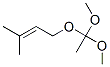 1-(1,1-Dimethoxyethoxy)-3-methyl-2-butene Struktur