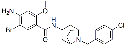 4-amino-5-bromo-N-[8-[(4-chlorophenyl)methyl]-8-azabicyclo[3.2.1]oct-3 -yl]-2-methoxy-benzamide Struktur