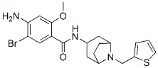 4-amino-5-bromo-2-methoxy-N-[8-(thiophen-2-ylmethyl)-8-azabicyclo[3.2. 1]oct-3-yl]benzamide Struktur