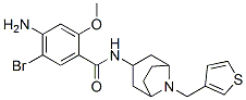 4-amino-5-bromo-2-methoxy-N-[8-(thiophen-3-ylmethyl)-8-azabicyclo[3.2. 1]oct-3-yl]benzamide Struktur