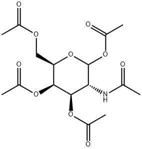 D-Galactosamine pentaacetate Struktur