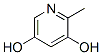 3,5-Pyridinediol,2-methyl-(9CI) Struktur