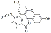 diiodofluorescein isothiocyanate Struktur