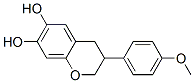 3,4-dihydro-3-(4-methoxyphenyl)-2H-1-benzopyran-6,7-diol Struktur