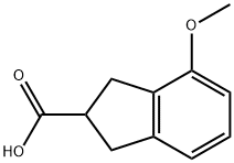 4-Methoxy-2,3-dihydro-1H-indene-2-carboxylic acid Struktur