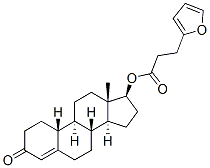 17beta-hydroxyestr-4-en-3-one 17-[3-(2-furyl)propionate] Struktur