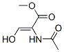 2-Propenoicacid,2-(acetylamino)-3-hydroxy-,methylester(9CI) Struktur