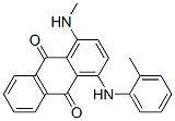 1-(Methylamino)-4-[(2-methylphenyl)amino]anthraquinone Struktur