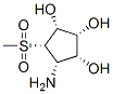 1,2,3-Cyclopentanetriol, 4-amino-5-(methylsulfonyl)-, [1R-(1alpha,2ba,3alpha,4alpha,5alpha)]- (9CI) Struktur