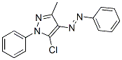 Pyrazole, 5-chloro-3-methyl-1-phenyl-4-phenylazo- Struktur