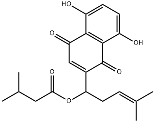 Isovalerylshikonin Struktur