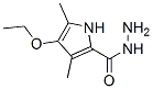 1H-Pyrrole-2-carboxylicacid,4-ethoxy-3,5-dimethyl-,hydrazide(9CI) Struktur