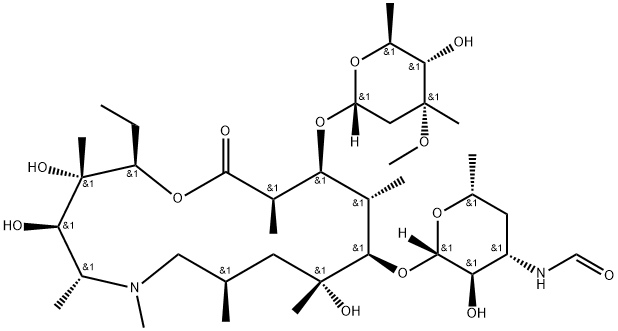 3'-N,N-Di(desMethyl)-3'-N-forMyl AzithroMycin Struktur