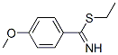 Benzenecarboximidothioic acid, 4-methoxy-, ethyl ester (9CI) Struktur