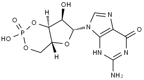 GUANOSINE 3':5'-CYCLIC MONOPHOSPHATE Struktur