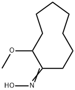 Cyclononanone, 2-methoxy-, oxime (9CI) Struktur