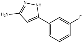 5-(3-FLUORO-PHENYL)-2H-PYRAZOL-3-YLAMINE Struktur