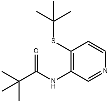 N-(4-TERT-BUTYLSULFANYL-PYRIDIN-3-YL)-2,2-DIMETHYL-PROPIONAMIDE Struktur