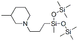 3-Methyl-1-[3-[bis(trimethylsilyloxy)(methyl)silyl]propyl]piperidine Struktur