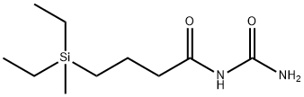 N-(Aminocarbonyl)-4-(diethylmethylsilyl)butanamide Struktur