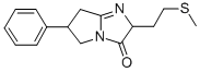 2,5,6,7-Tetrahydro-2-(2-(methylthio)ethyl)-6-phenyl-3H-pyrrolo(1,2-a)i midazol-3-one Struktur