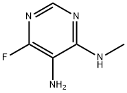 Pyrimidine, 5-amino-4-fluoro-6-(methylamino)- (7CI,8CI) Struktur