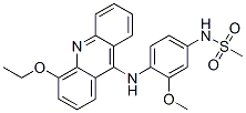 N-[4-[(4-Ethoxy-9-acridinyl)amino]-3-methoxyphenyl]methanesulfonamide Struktur