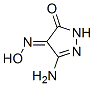 1H-Pyrazole-4,5-dione,3-amino-,4-oxime,(E)-(9CI) Struktur