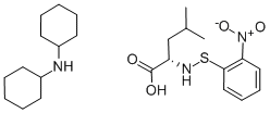 N-2-NITROPHENYLSULFENYL-L-LEUCINE DICYCLOHEXYLAMMONIUM SALT Struktur