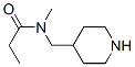 Propanamide,  N-methyl-N-(4-piperidinylmethyl)- Struktur