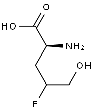 4-fluoro-5-hydroxynorvaline Struktur