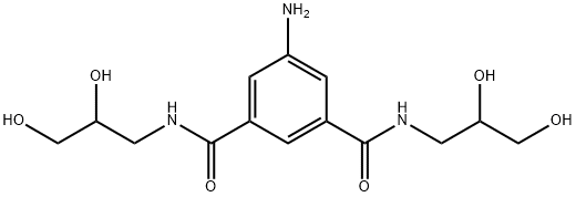 5-amino-N,N'-bis(2,3-dihydroxypropyl)isophthaldiamide Struktur