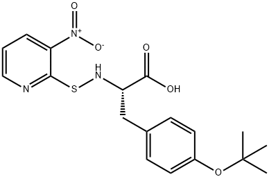 N-(3-NITRO-2-PYRIDINESULFENYL)-O-T-BUTYL-L-TYROSINE Struktur