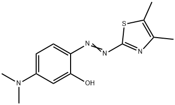 5-(Dimethylamino)-2-[(4,5-dimethylthiazol-2-yl)azo]phenol Struktur