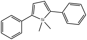 1,1-Dimethyl-2,5-diphenyl-1-sila-2,4-cyclopentadiene Struktur